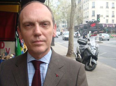 Thierry Coudert dans le quartier des Epinettes dans le 17e arrondissement - Photo : VD.