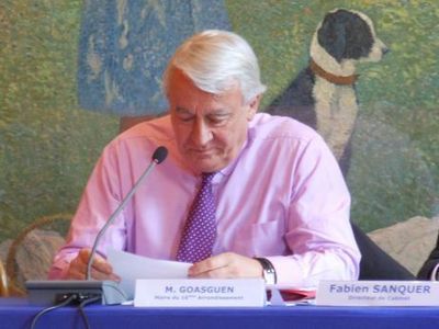 Claude Goasguen attend l'implantation du CNE avec ferveur - Photo : GB.