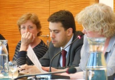 Les membres de l'opposition d'arrondissement (de g. à d.) : Annick Lepetit, Patrick Klugman et Isabelle Gachet - Photo : GB.