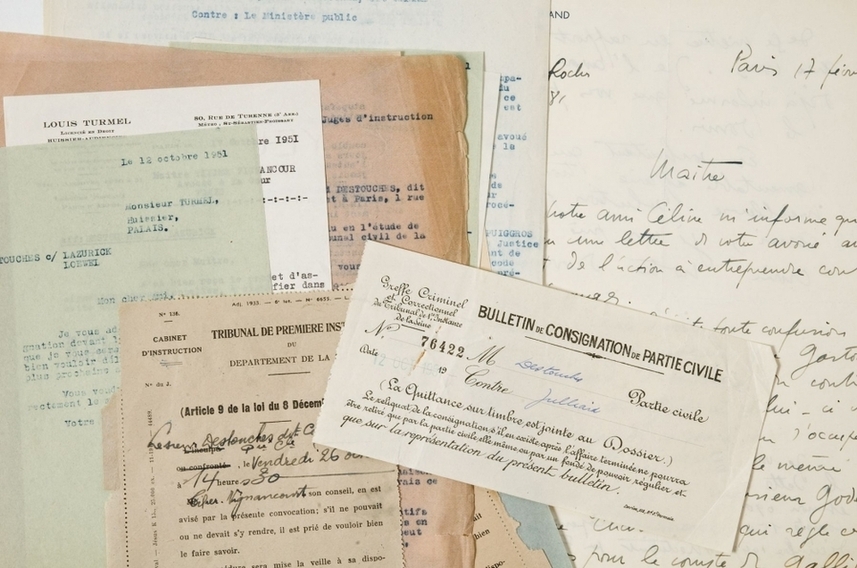 Lot 312 Louis-Ferdinand Céline (c) Artcurial - Briest-Poulain - F. Tajan.