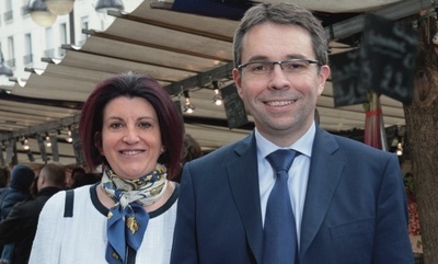 Photo officielle des candidats Laurence Dreyfuss et David Alphand.