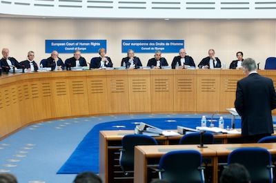 Audience à la Cour Européenne des Droits de l'Homme à Strasbourg (c) CEDH.