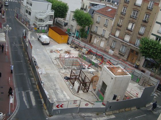 La ligne 4 du métro inaugurée fin 2012 à Montrouge (92).