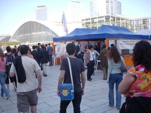 Etape de La Défense (c) Blog de la caravane des entrepreneurs.