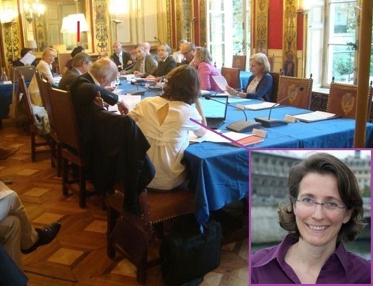 Laurence Girard, membre du conseil du 7e arrondissement le 10 septembre 2012.