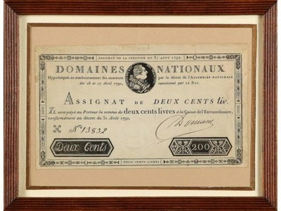 Lot n°4 Assignat de 200 Livres (c) Coutau-Bégarie.