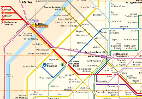 Projet du prolongement à l’ouest de la ligne E du RER, de la gare Haussmann-Saint-Lazare à celle de Mantes-la-Jolie, impactant les 8e, 16e, 17e et 19e arrondissement de Paris (c) blogencommun.fr