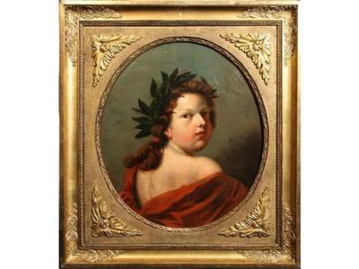 Portrait présumé de Louis XVI enfant Ecole française du XIXe siècle - Huile sur Toile 48 x 55 cm présentée aux enchères le 9 décembre 2012 aux Andelys - Crédit : Etude Cousin - Estimation 1 500 €.