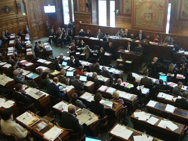 Conseil de Paris du mois de novembre 2012 - Photo : VD.