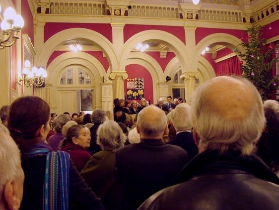 Claude Goasguen devant son auditoire.