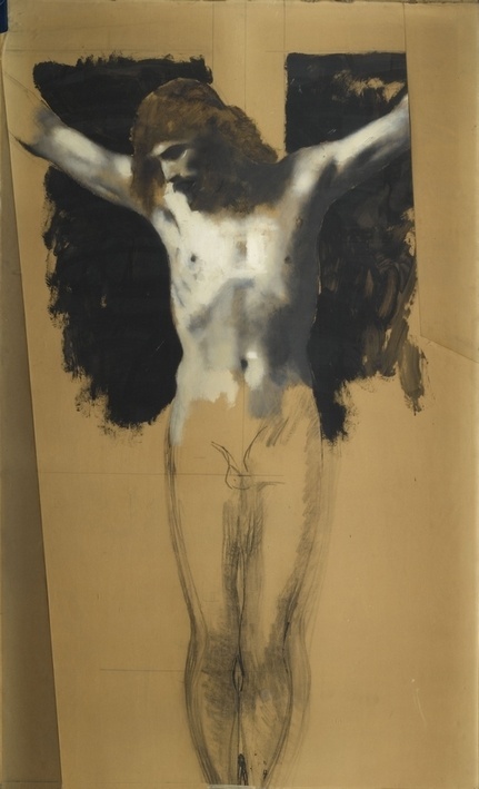 Jean-Jacques Henner, Christ en croix, 1889 - (c) RMN-GP / Stéphane Maréchalle.