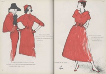 Illustration René Gruau, Lanvin-Castillo tailor, Reveillon dress, Vogue Paris March 1957, Archives Vogue Paris©Société René Gruau