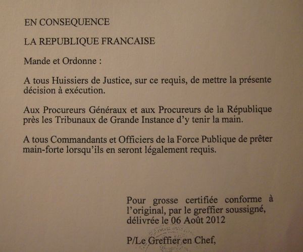 Le caractère exécutoire du jugement de divorce  - Photo : PT.