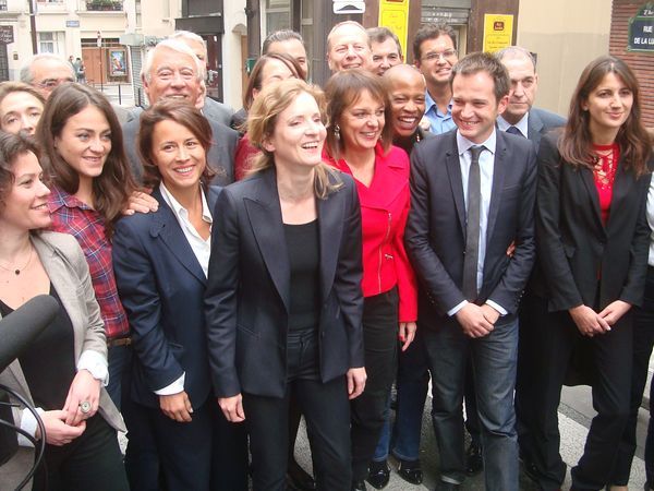 Nathalie Kosciusko-Morizet et les chefs de file le 10 octobre 2013.
