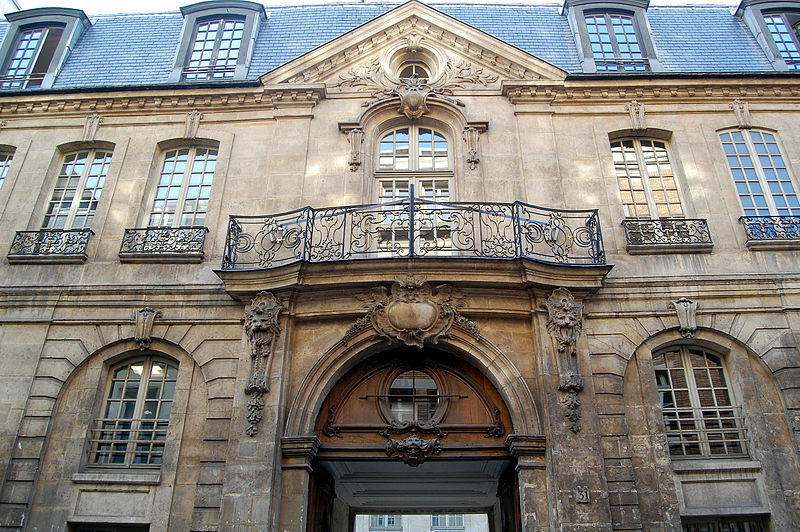 Hôtel d'Albret, siège de la Direction des Affaires Culturelles de la Ville de Paris, rue des Francs-Bourgeois, Le Marais - Crédit photo : Pline sous licence creative commons.