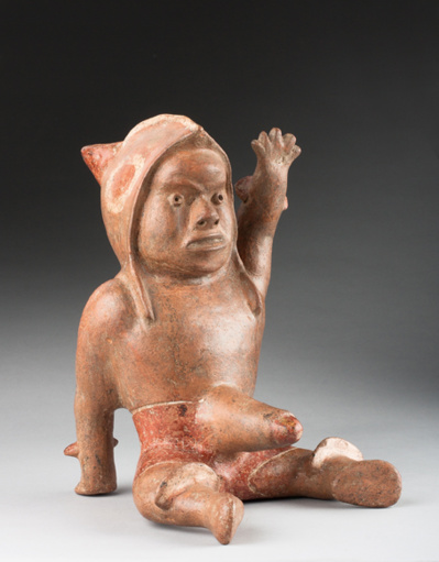 Lot 182 Statuette ithyphallique estimée 5.000 à 7.000 € -  Alain Castor et Laurent Hara Commissaires priseurs.