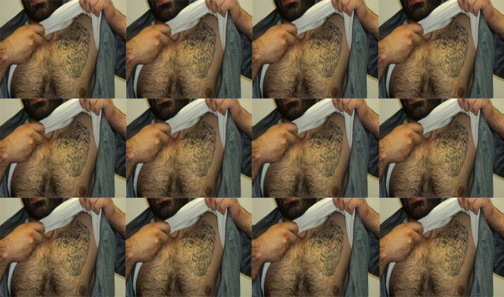 Exemple de tatouage TIGRE de VORY V ZAKONE © Préfecture de police de Paris.