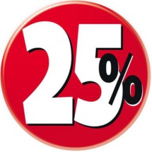 25 % © cybercrisi - Fotolia.com