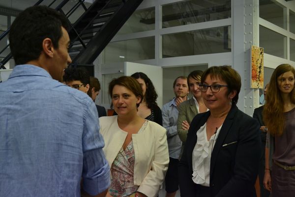 Les représentantes de Paris et du gouvernement à la rencontre des entrepreneurs porteurs de projets à impact social ou environnemental © AC - PT.