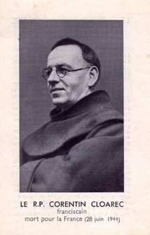 Corentin Cloarec image mortuaire du Père Corentin Cloarec, mort en juin 1944 © Wikinaute9 sous licence creative commons. Une rue du 14e arrondissement porte le nom de rue du Père Corentin, perpendiculaire à la rue Beaunier et à la rue Marie-Rose où Lénine habita.