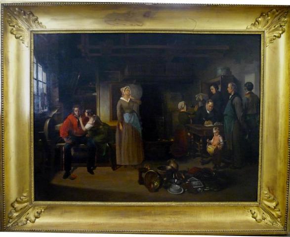 Lot 250 - Ecole XIXe - La saisie © Etude E. Aubert