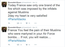 Les partisans de Daesh ne se cachent plus © capture d'écran Twitter.