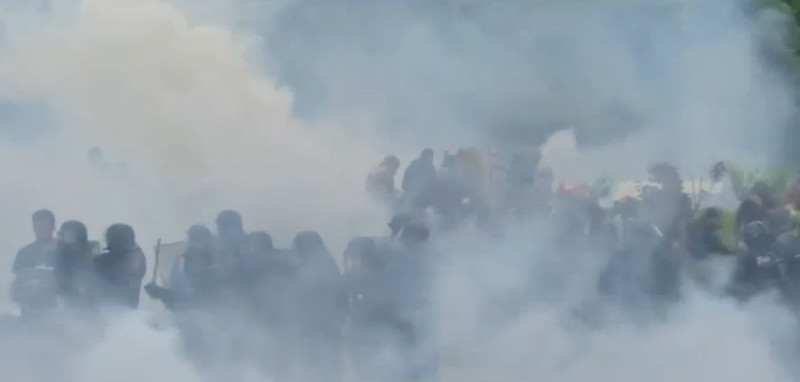 La place de la Nation peu avant l'arrivée du cortège © TC Paris Tribune