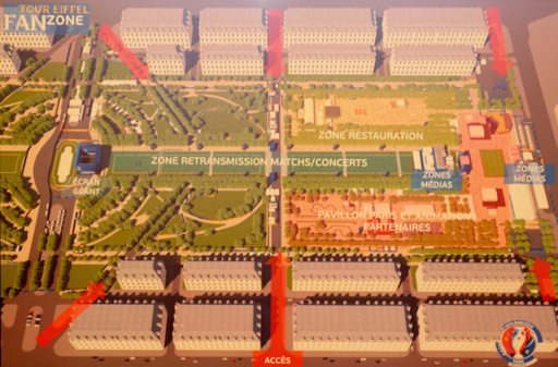 #fanzonetoureiffel Présentation de la Fan Zone Tour Eiffel à la presse le 9 mai 2016 © VD Paris Tribune.