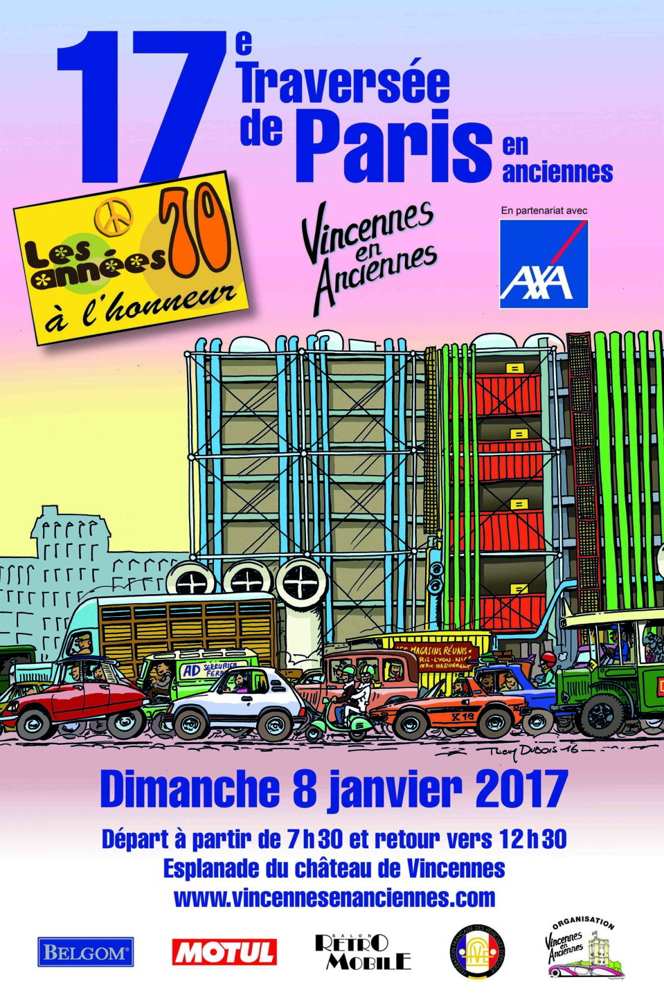 17e traversée de Paris en Anciennes