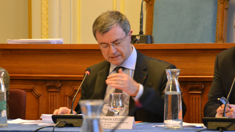 Jean-Pierre Lecoq veut régler le cas Nathalie Kosciusko-Morizet aux élections législatives 2017 à Paris © VD / PT Mars 2017.