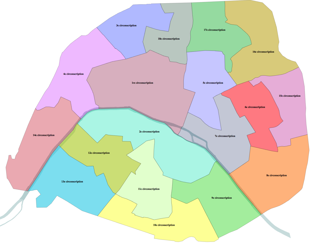 Circonscriptions législatives à Paris en 2017 par Starus – travail personnel – CC BY-SA 3.0