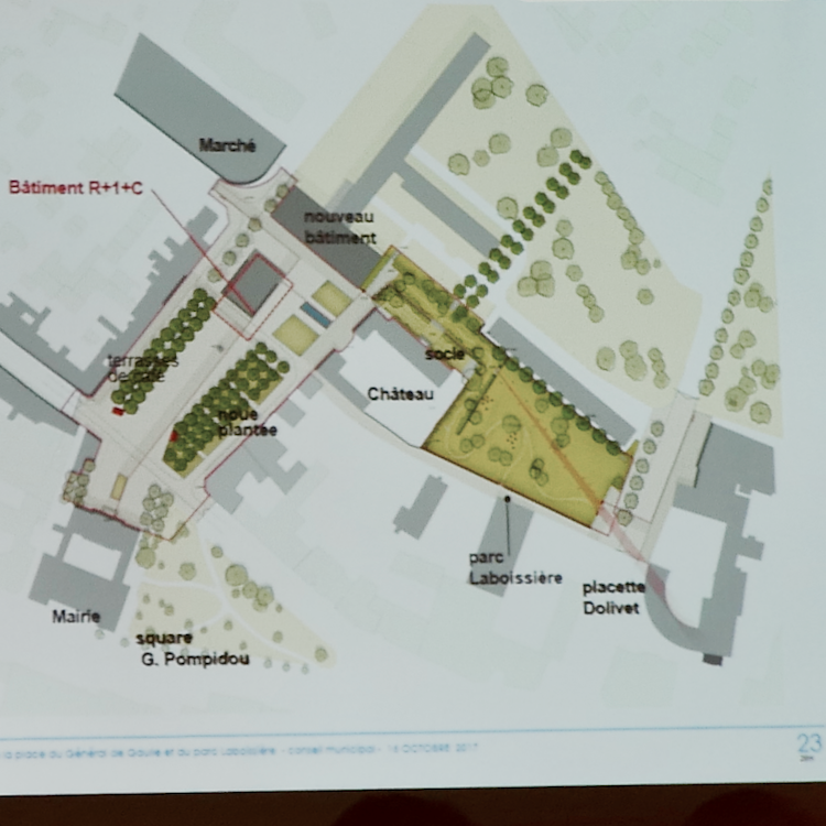 La place du château imaginée par la mairie de Fontenay-aux-Roses © VD/FT