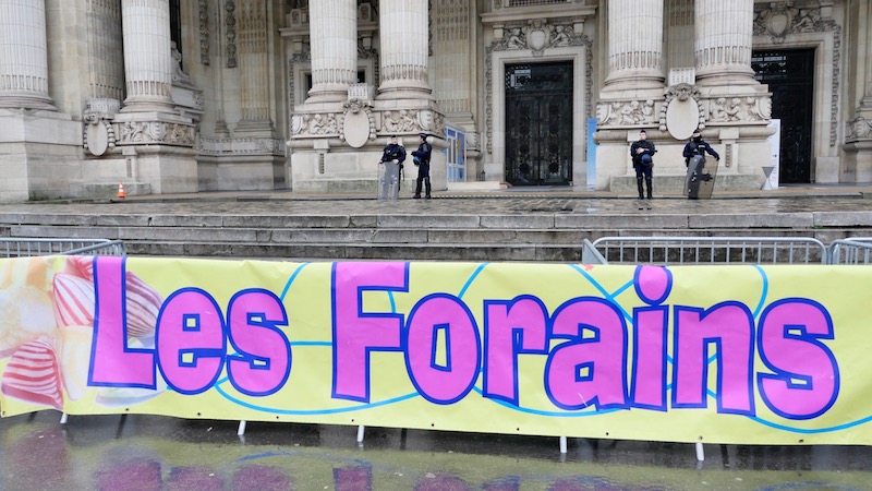 Manifestation des Forains de France devant le Grand Palais le 21 décembre 2017 de 14h à 16h30 - Autorisation déclarée en préfecture © VD - PT