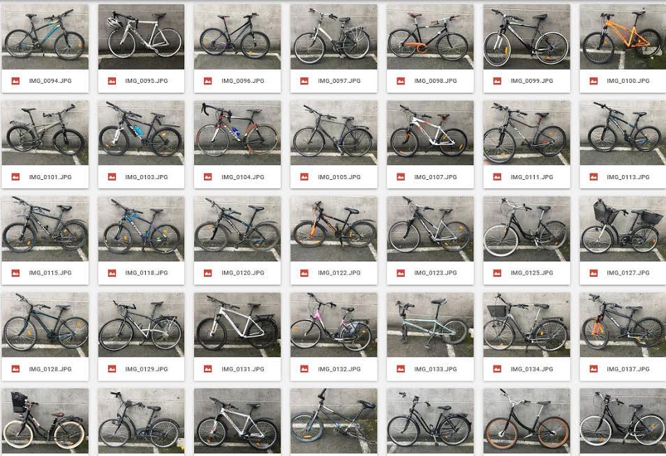 Les enquêteurs mettent à disposition un lien internet présentant les deux roues découverts.