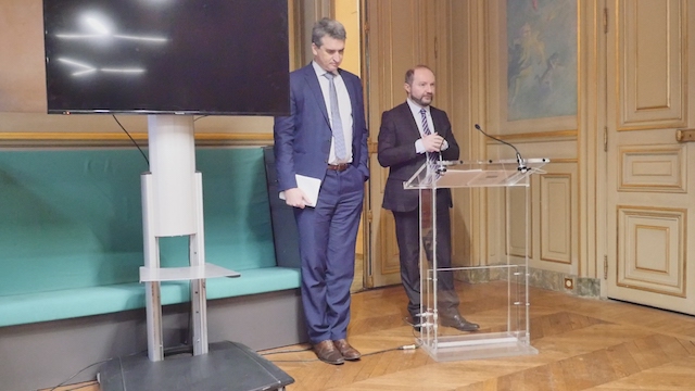 De g. à dr. : Thomas Lauret et Julien Bargeton, Groupe Démocrates et Progressistes © VD / PT.