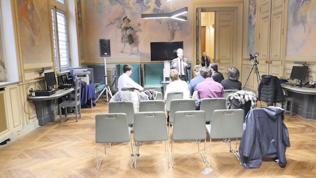 31 janvier 2018 L'appareil n'enregistre pas les conférences de presse des groupes politiques avec la presse municipale © VD / PT