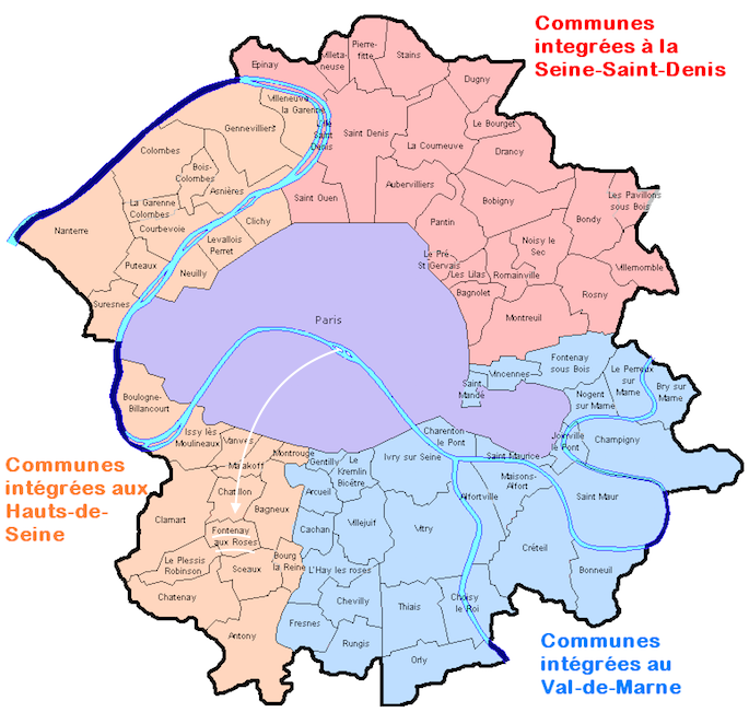 Fontenay-aux-Roses à proximité de Paris en 1968 (Département de la Seine) - CC BY-SA 3.0