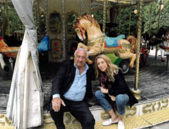 Marcel Campion et Laura Smet marraine de la Fête foraine d'été des Tuileries 2018 © DR