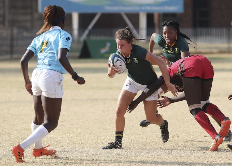 Coupe du Monde de Rugby - Qualifications Africaines : l'Afrique du Sud bat l'Ouganda à Johannesburg lors de la Coupe d'Or d'Afrique de Rugby © Rugby Africa.