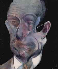 Study for portrait of Michel Leiris, 1978, oil on canvas, 35,5x30?5 cm, donation Louise and Michel Leiris © The Estate of Francis Bacon