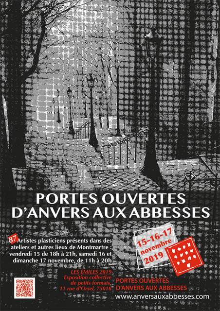 Les Portes Ouvertes des Ateliers des Artistes d’Anvers aux Abbesses le 3e week-end de novembre