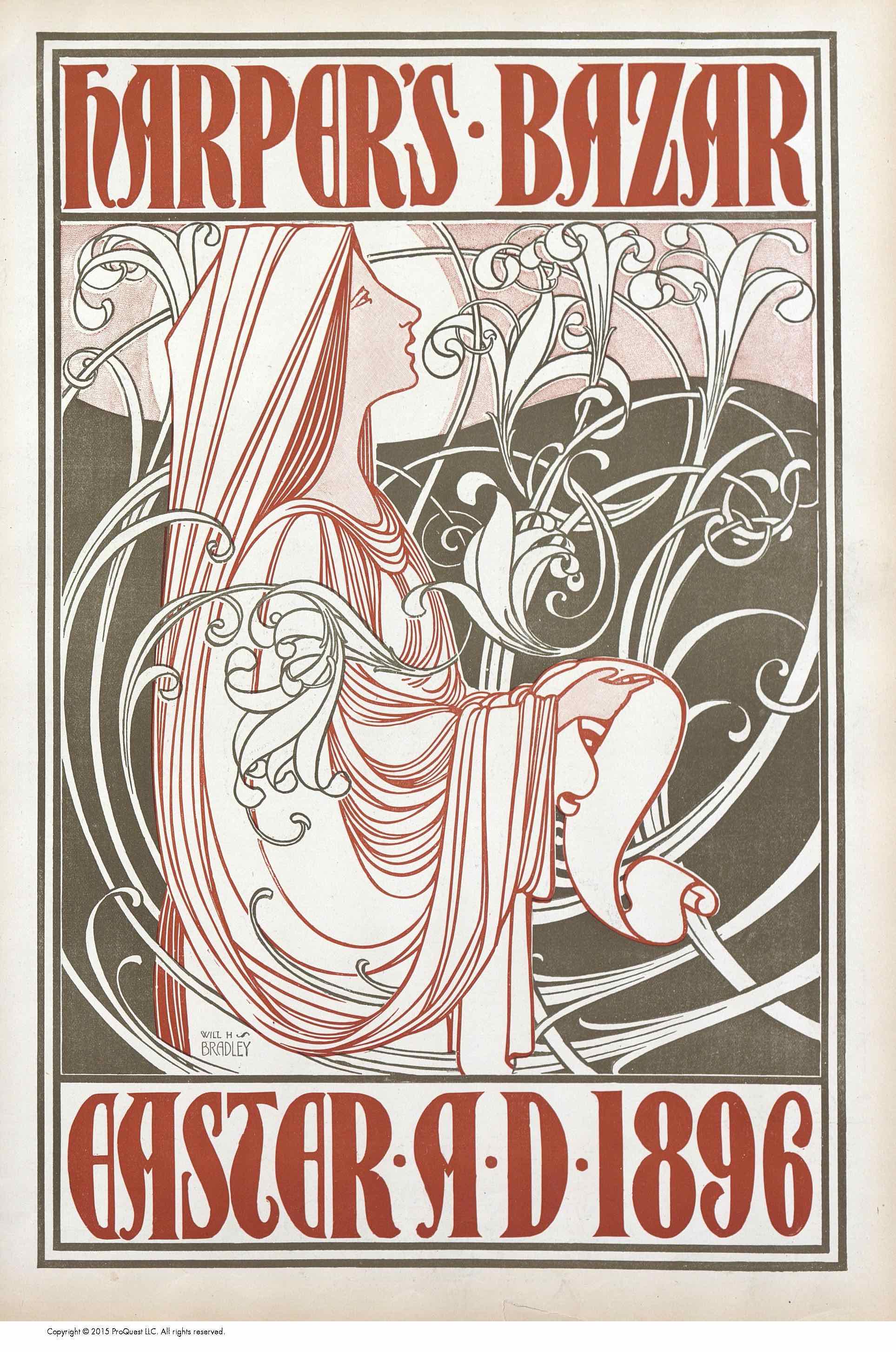 Harper's cover, March 1896 © Illustration William A. Broadly