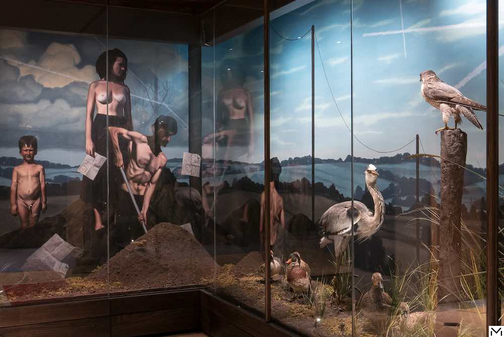 Diaroma painted by François Malingrey, Hôtel de Guénégaud © Béatrice Hatala, Musée de la Chasse et de la Nature