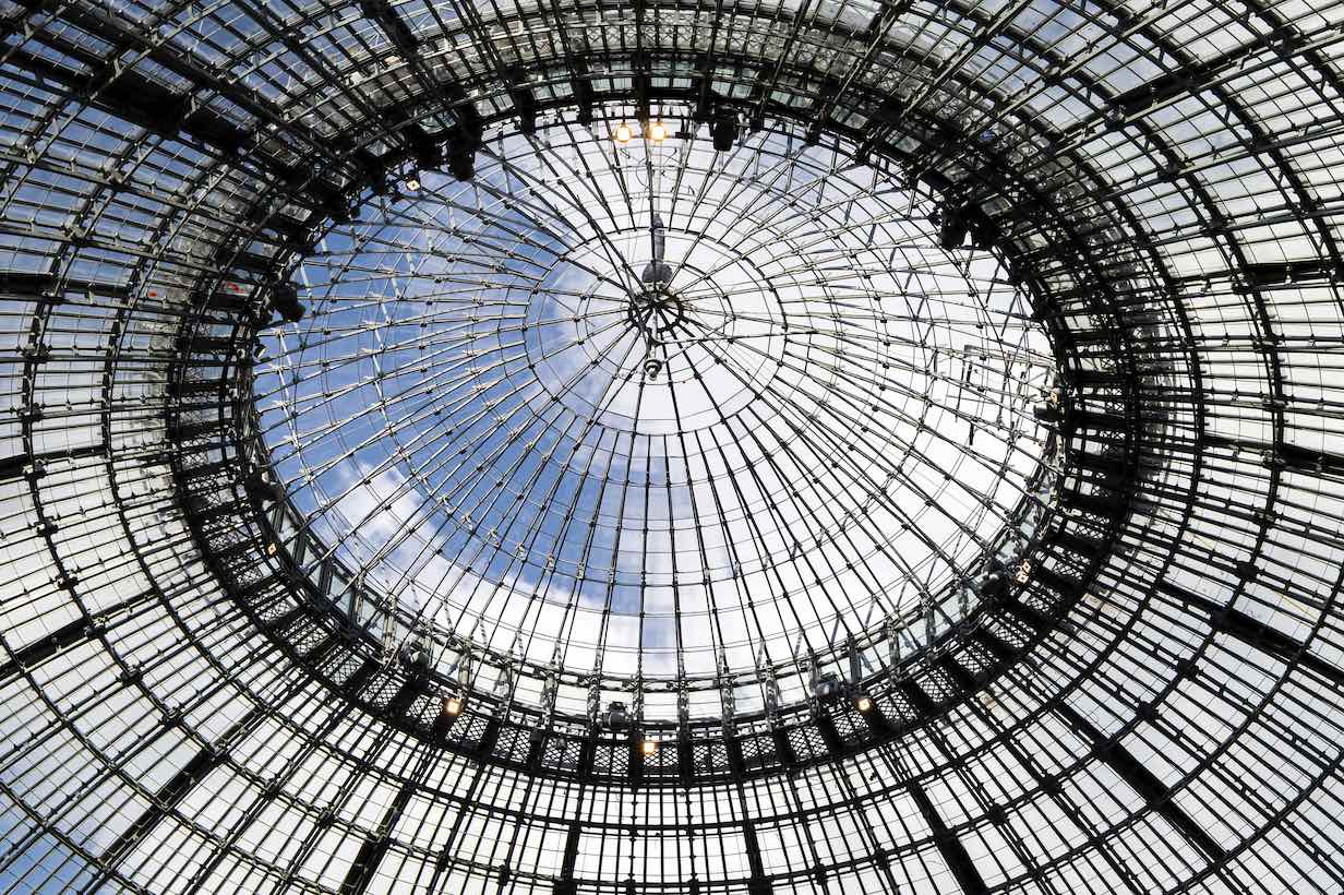 The glass dome letting in natural in March 2020©Tadeo Ando architect&associates, Niney&Marce associates, Agence Pierre Antoine Gatier, photo Marc Domage