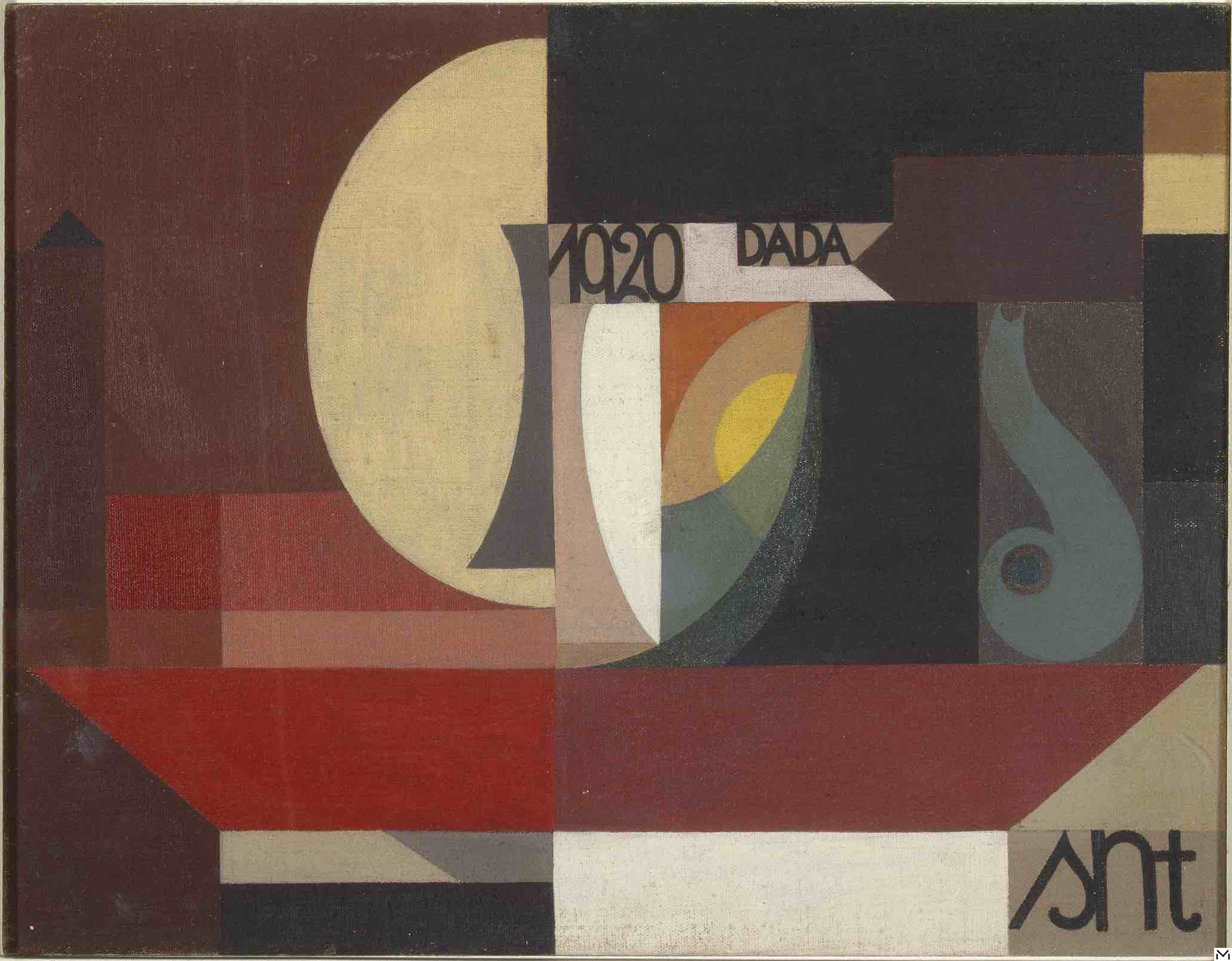 Sophie Taeuber-Arp, composition Dada (Tête au plat), 1920 © Centre Pompidou, MNAM-CCI/Georges Meguerditchian/dist. RMN-GP