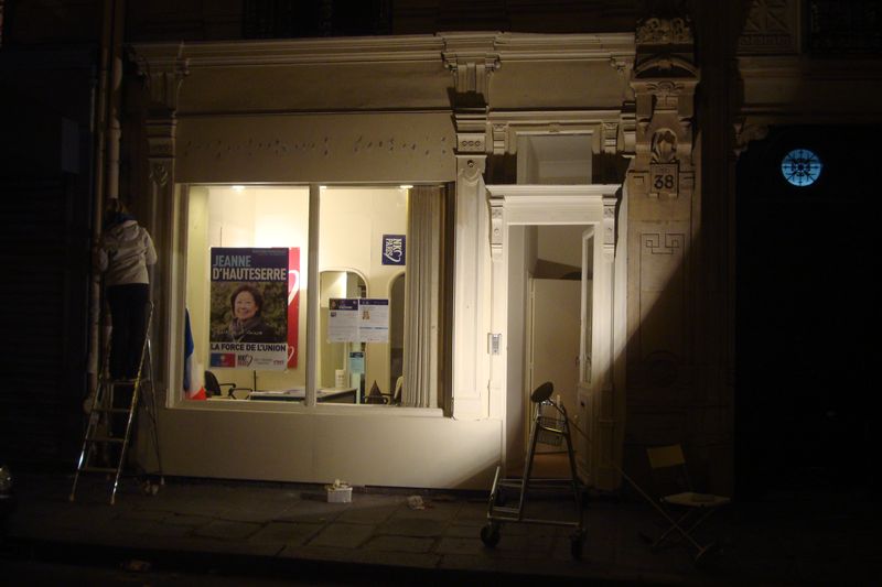 Permanence de Jeanne d'Hauteserre en travaux le 4 février 2014, deux jours avant son inauguration - Photo : VD.