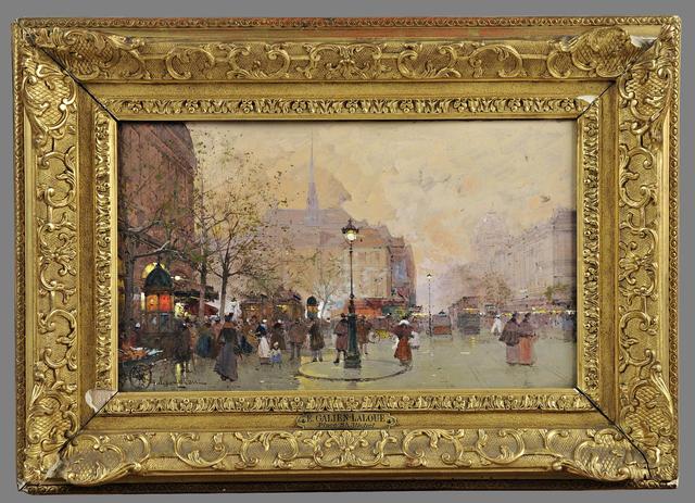 Galien Laloue Eugène (1854-1941) La Place Saint-Michel - Maître Etienne Laurent à Vichy.