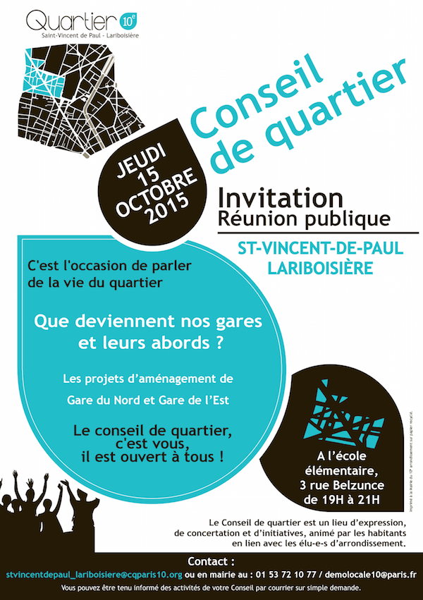 Conseil de quartier Saint-Vincent-de-Paul Lariboisière © CQ LSVP.