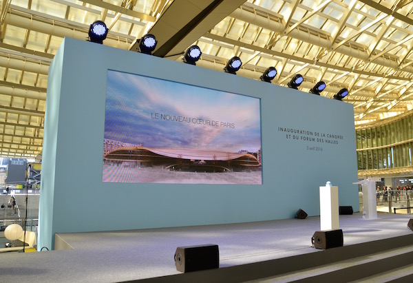 Programme de l'inauguration de la Canopée des Halles à Paris