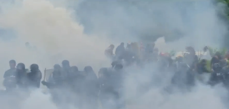 La place de la Nation peu avant l'arrivée du cortège © TC Paris Tribune